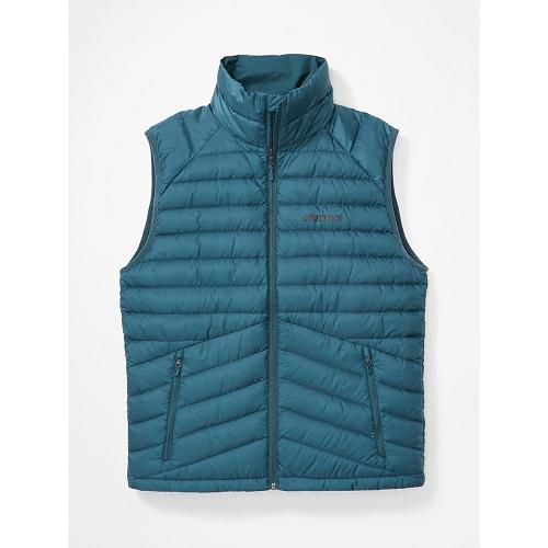 Marmot Highlander Jackets - Mens Vest Blue Grey CA1397648 Canada